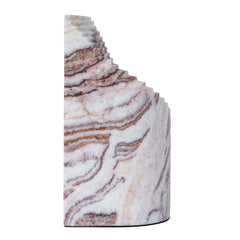 Step Marble Sculpture | Red Ochre | Myka Home