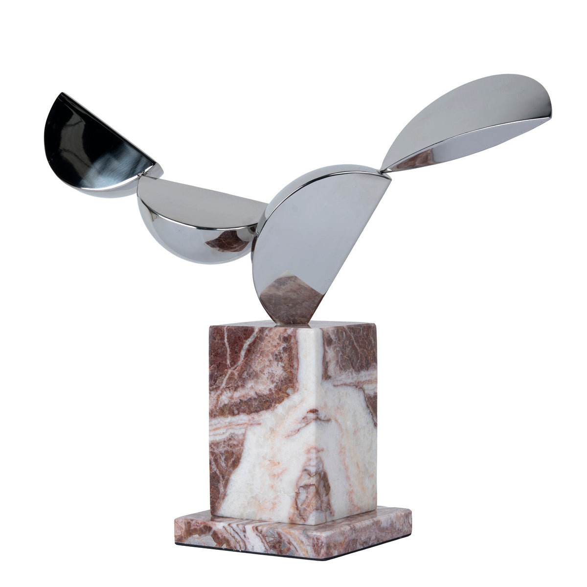 Silver Winged Sculpture | Red Ochre | Myka Home