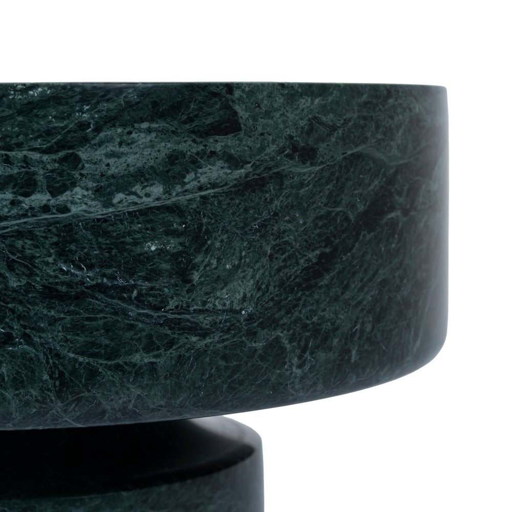 Round Marble Tray | Green | Myka Home - View 4