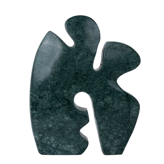 Carved Marble Accent Sculpture | Green | Myka Home