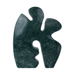 Carved Marble Accent Sculpture | Green | Myka Home