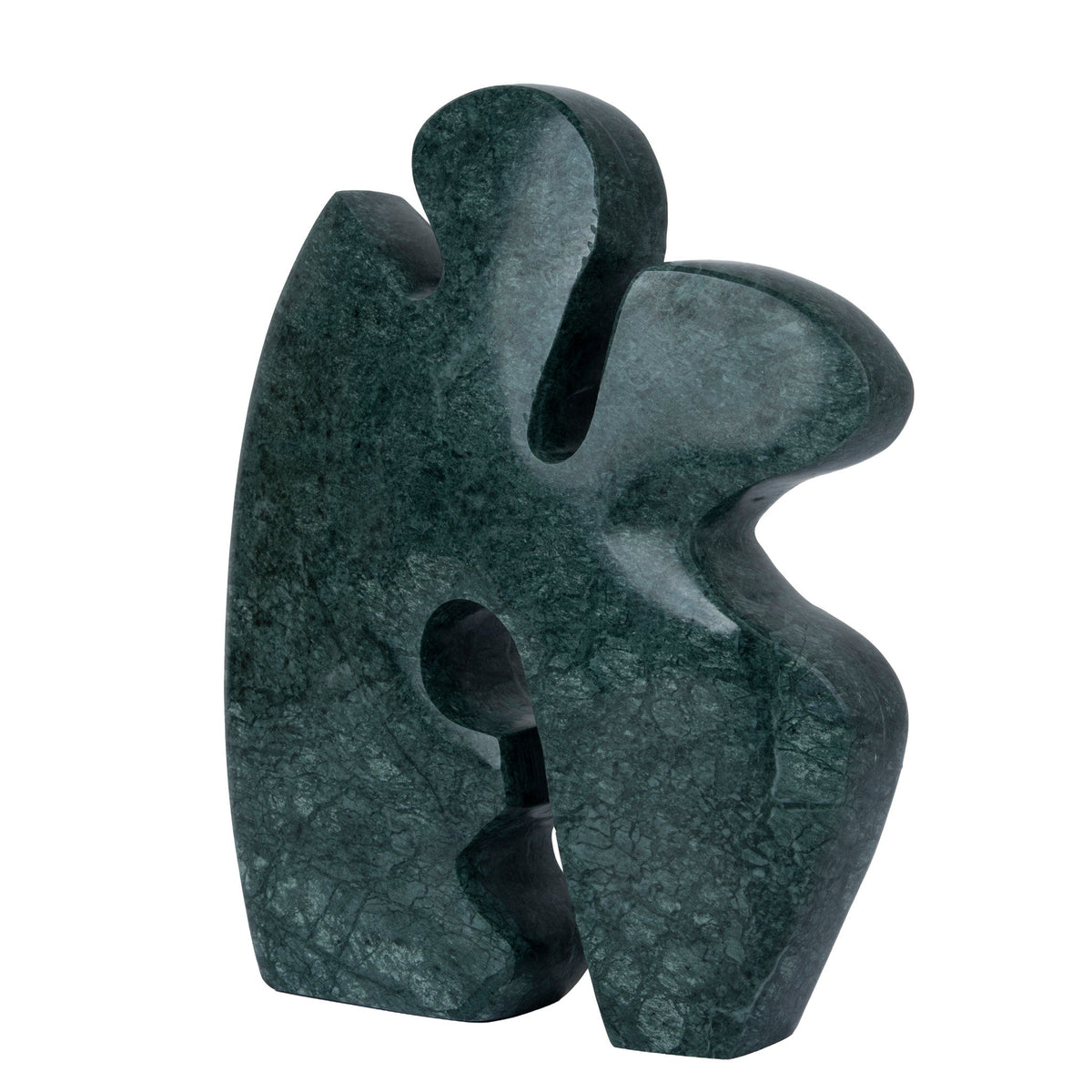 Carved Marble Accent Sculpture | Green | Myka Home