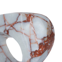 Halo Marble Sculpture | Bulgari Red | Myka Home