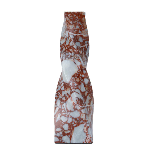 Spiral Marble Decor | Bulgari Red | Myka Home - View 2