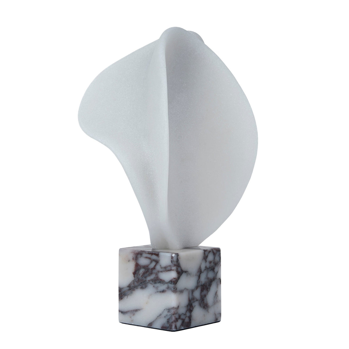 Geometric Marble Sculpture | Bulgari White | Myka Home