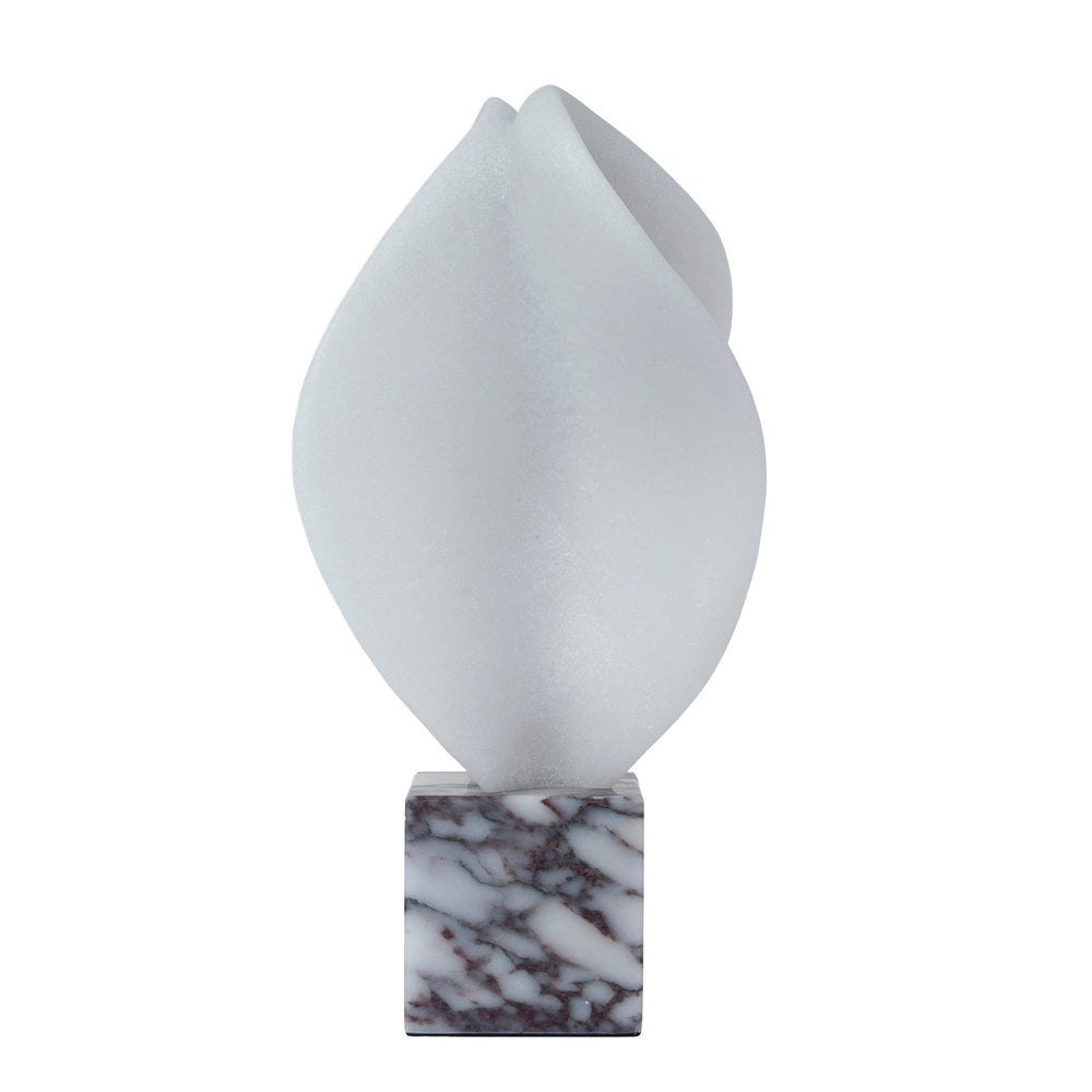 Geometric Marble Sculpture | Bulgari White | Myka Home - View 3