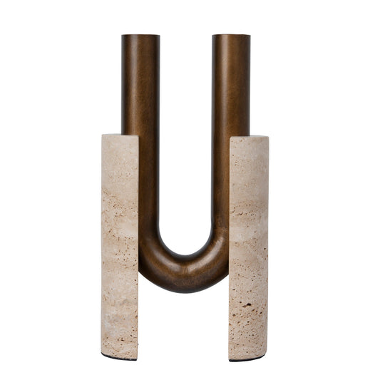 U-Shape Vase | Darkend Bronze | Myka Home