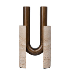 U-Shape Vase | Darkend Bronze | Myka Home