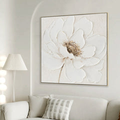 80 x 80cm Framed Canvas | Natural | Myka Home