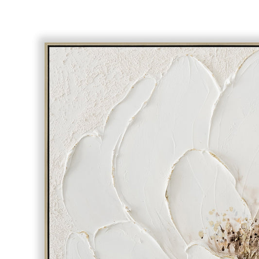 80 x 80cm Framed Canvas | Natural | Myka Home