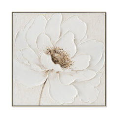 80 x 80cm Framed Canvas | Natural | Myka Home