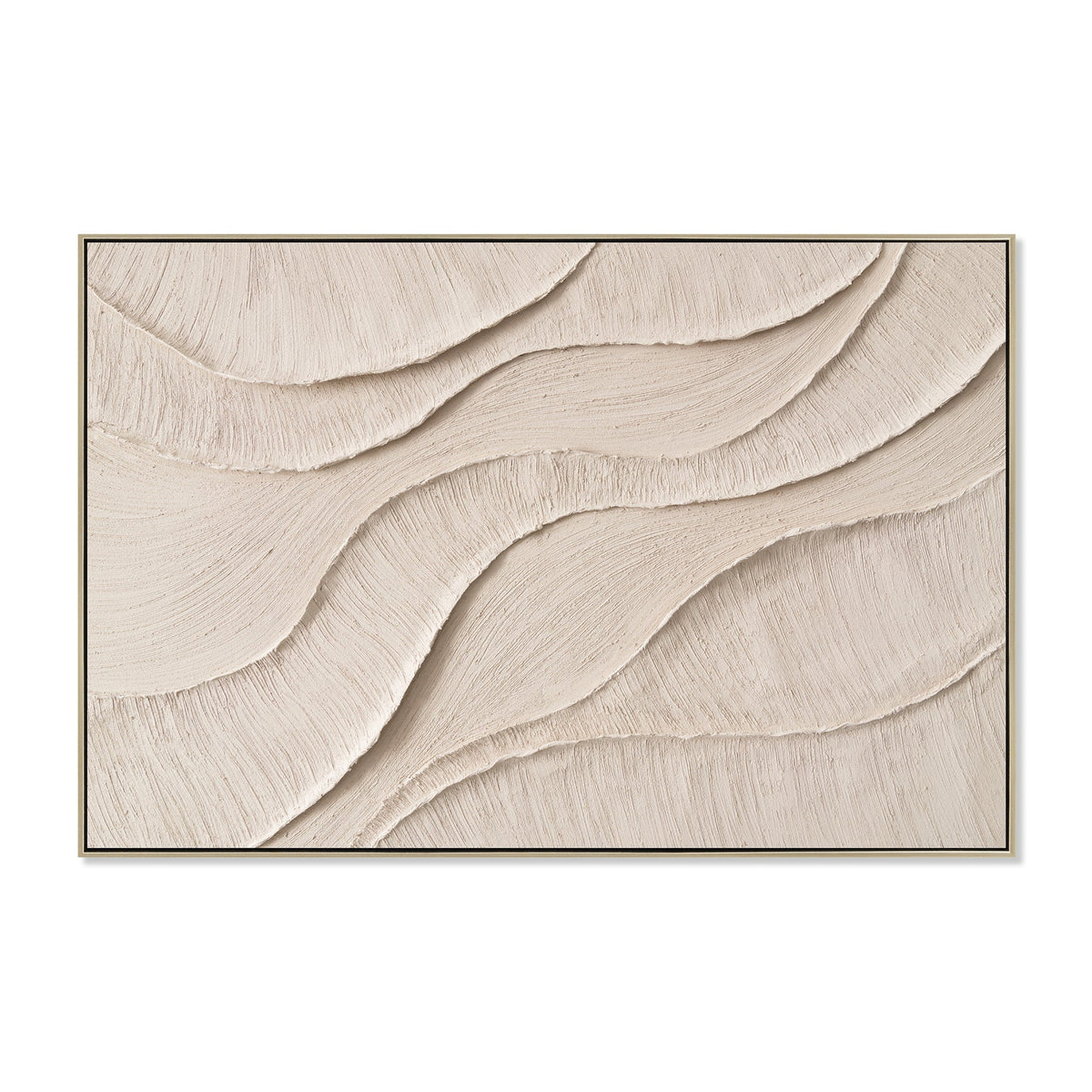 120 x 80cm Framed Canvas | Natural | Myka Home