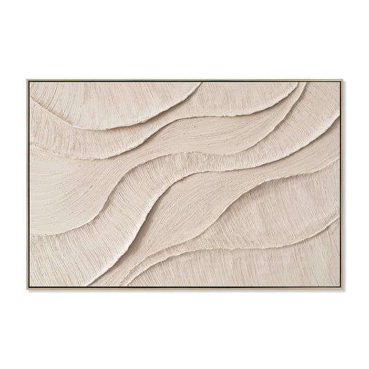 120 x 80cm Framed Canvas | Natural | Myka Home