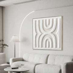 80 x 80cm Framed Canvas | Natural | Myka Home
