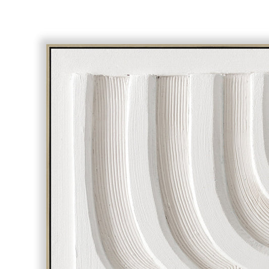 80 x 80cm Framed Canvas | Natural | Myka Home