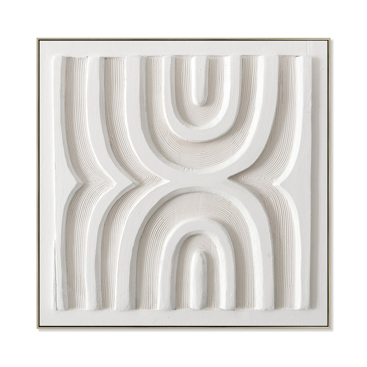 80 x 80cm Framed Canvas | Natural | Myka Home