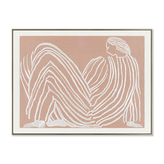 80 x 60cm Framed Canvas | Natural | Myka Home