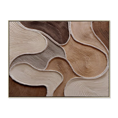 120 x 90cm Framed Canvas | Natural | Myka Home