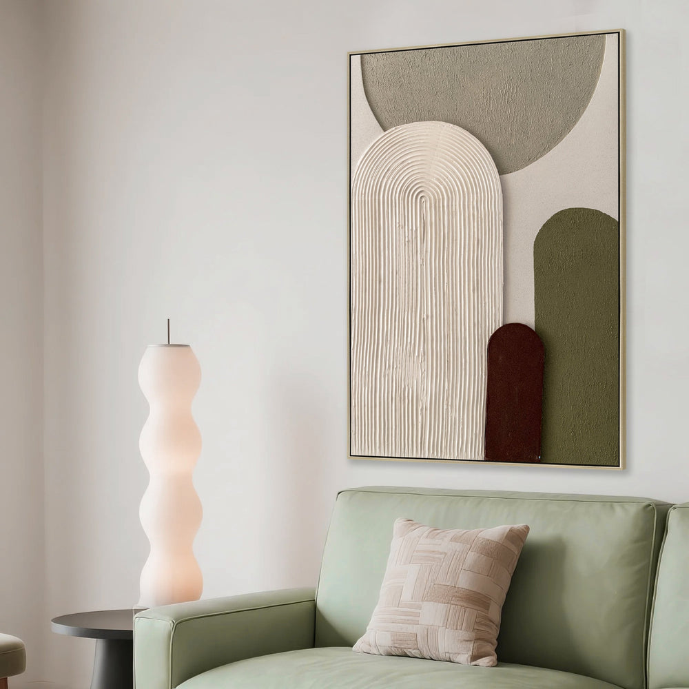 60 x 90cm Framed Canvas | Natural | Myka Home - View 3