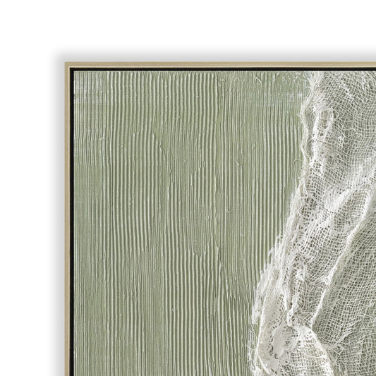 80 x 100cm Framed Canvas | Natural | Myka Home