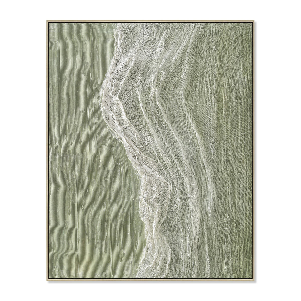 80 x 100cm Framed Canvas | Natural | Myka Home
