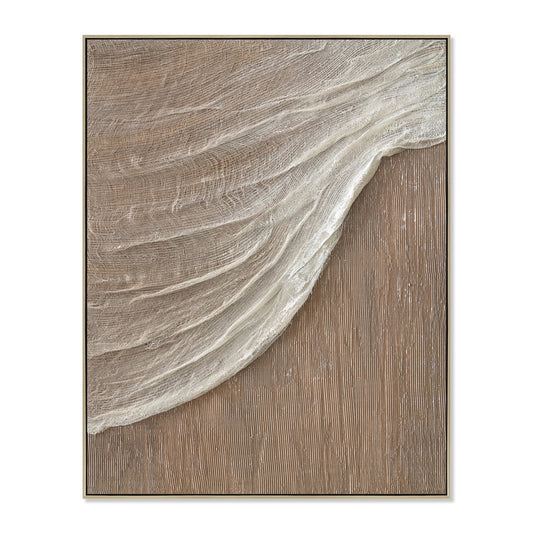 80 x 100cm Framed Canvas | Natural | Myka Home