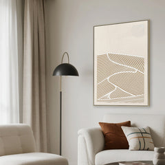 80 x 120cm Framed Canvas | Natural | Myka Home