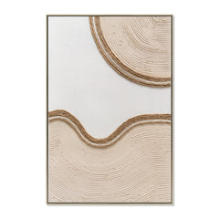 60 x 90cm Framed Canvas | Natural | Myka Home