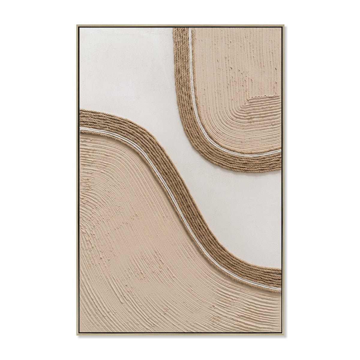 60 x 90cm Framed Canvas | Natural | Myka Home