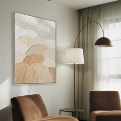 80 x 120cm Framed Canvas | Natural | Myka Home