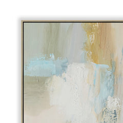 80 x 80cm Framed Canvas | Natural | Myka Home
