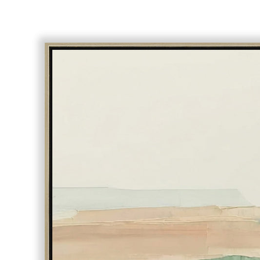 120 x 80cm Framed Canvas | Natural | Myka Home