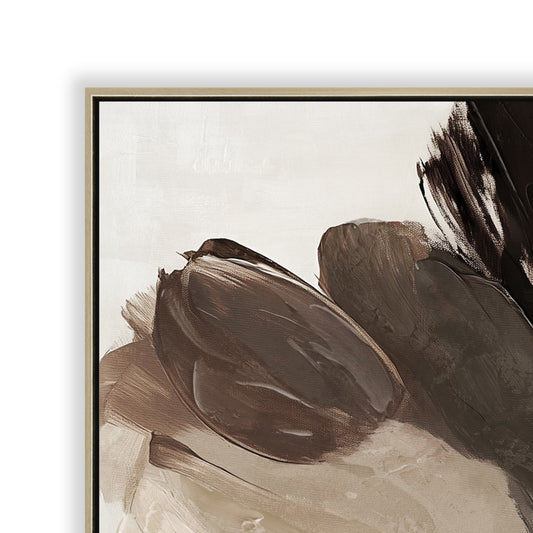 80 x 120cm Framed Canvas | Natural | Myka Home