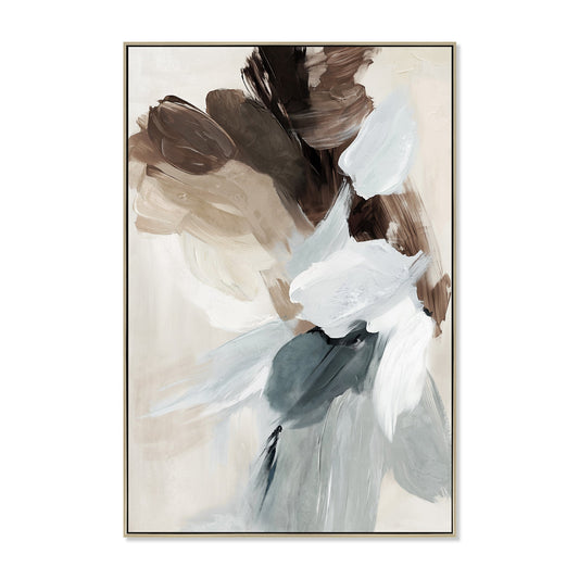 80 x 120cm Framed Canvas | Natural | Myka Home