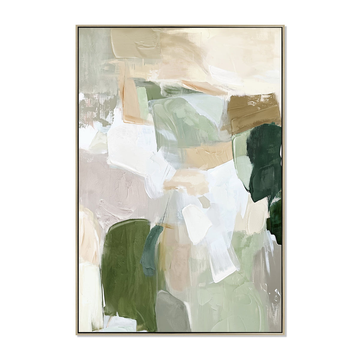 80 x 120cm Framed Canvas | Natural | Myka Home