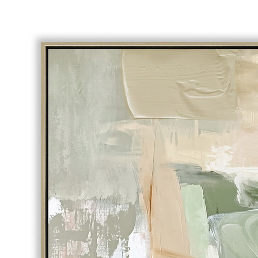 80 x 120cm Framed Canvas | Natural | Myka Home