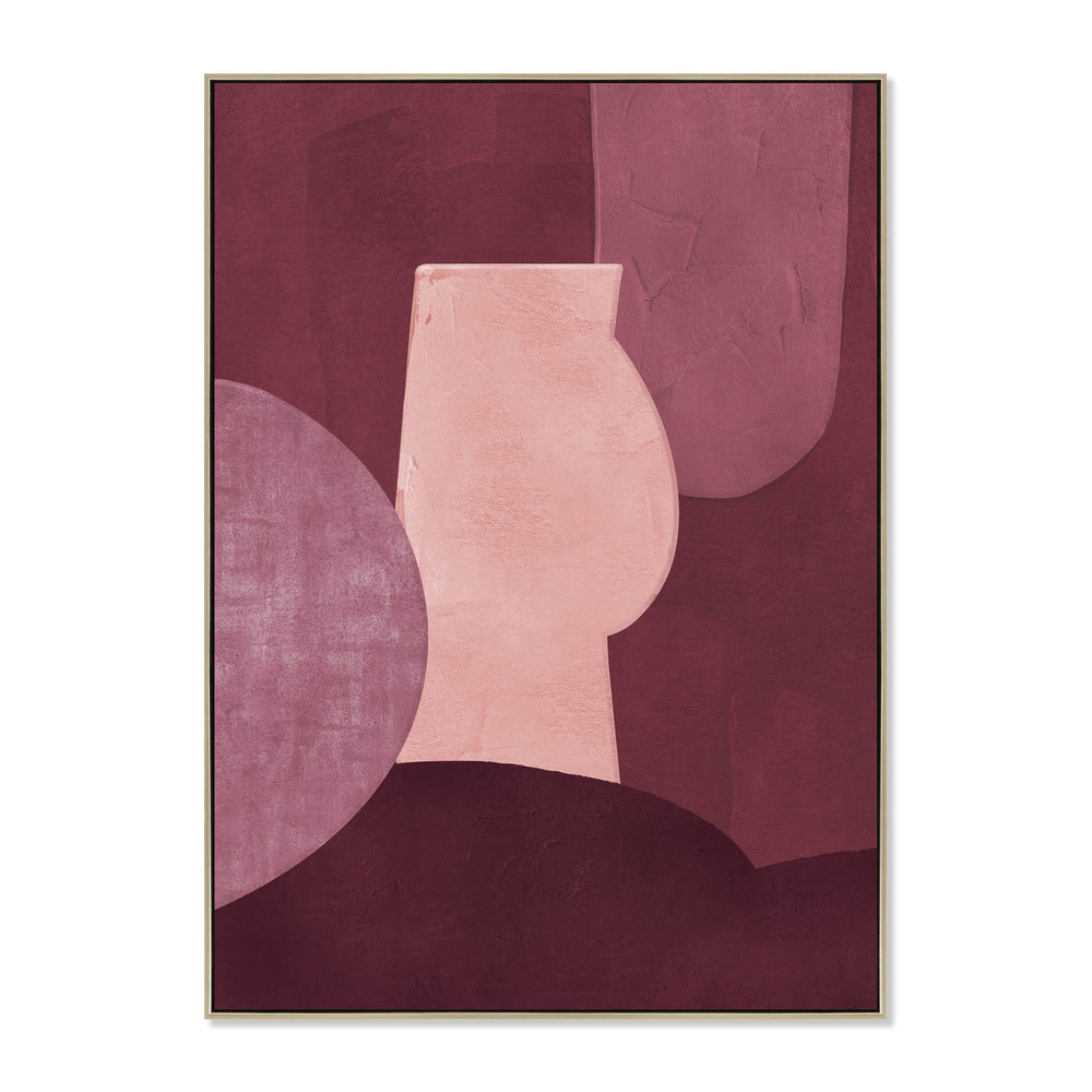 100 x 140cm Framed Canvas | Natural | Myka Home