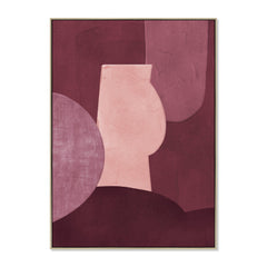 100 x 140cm Framed Canvas | Natural | Myka Home