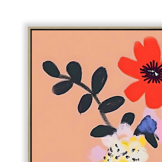60 x 60cm Framed Canvas | Natural | Myka Home