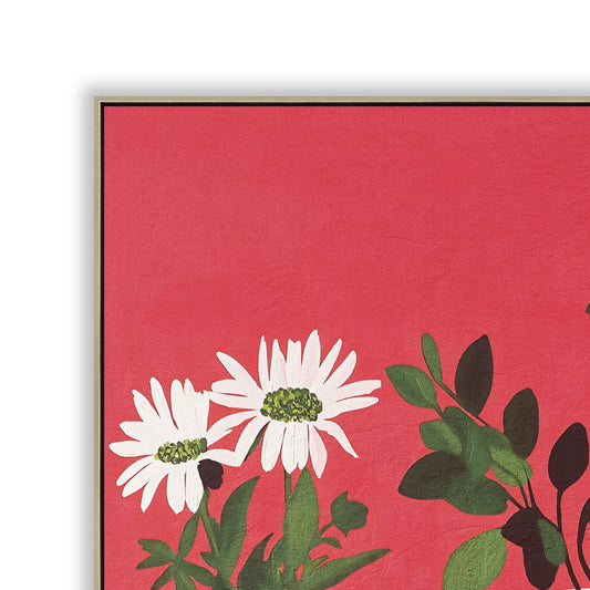 40 x 40cm Framed Canvas | Natural | Myka Home