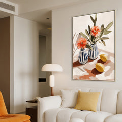 60 x 90cm Framed Canvas | Natural | Myka Home
