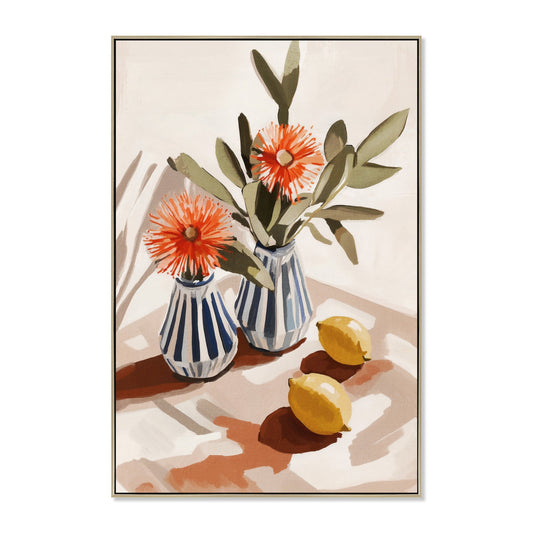 60 x 90cm Framed Canvas | Natural | Myka Home
