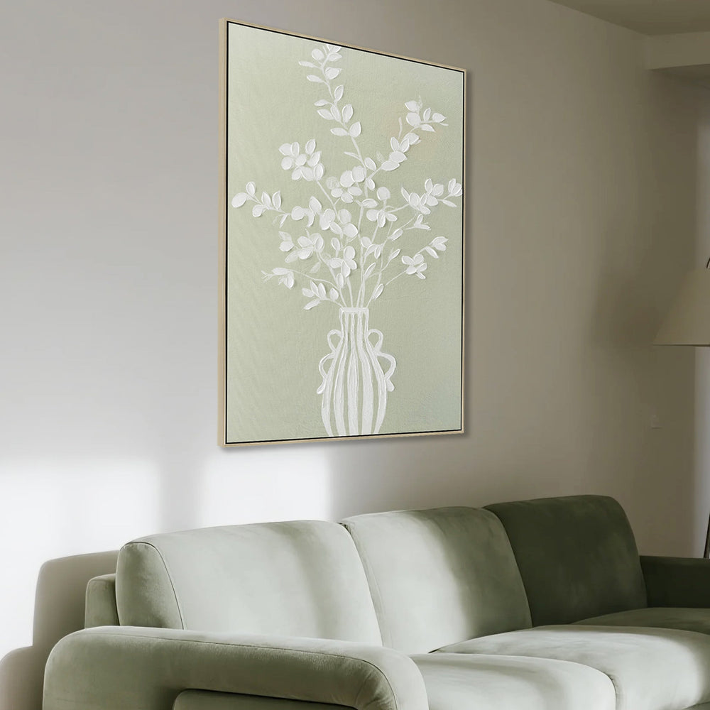 60 x 90cm Framed Canvas | Natural | Myka Home - View 3