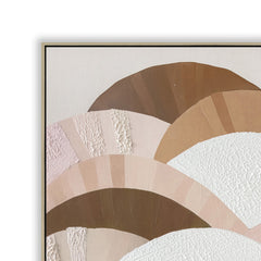 80 x 80cm Framed Canvas | Natural | Myka Home