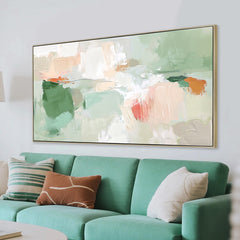140 x 70cm Framed Canvas | Natural | Myka Home