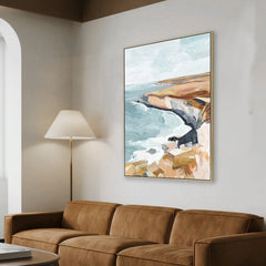 80 x 120cm Framed Canvas | Natural | Myka Home