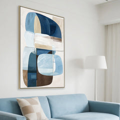 80 x 120cm Framed Canvas | Natural | Myka Home