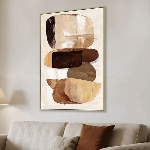 80 X 120CM Framed Canvas | Natural | Myka Home