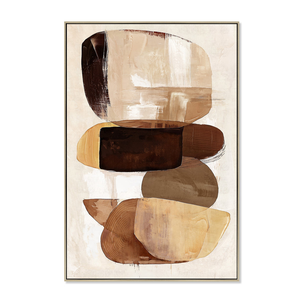 80 X 120CM Framed Canvas | Natural | Myka Home