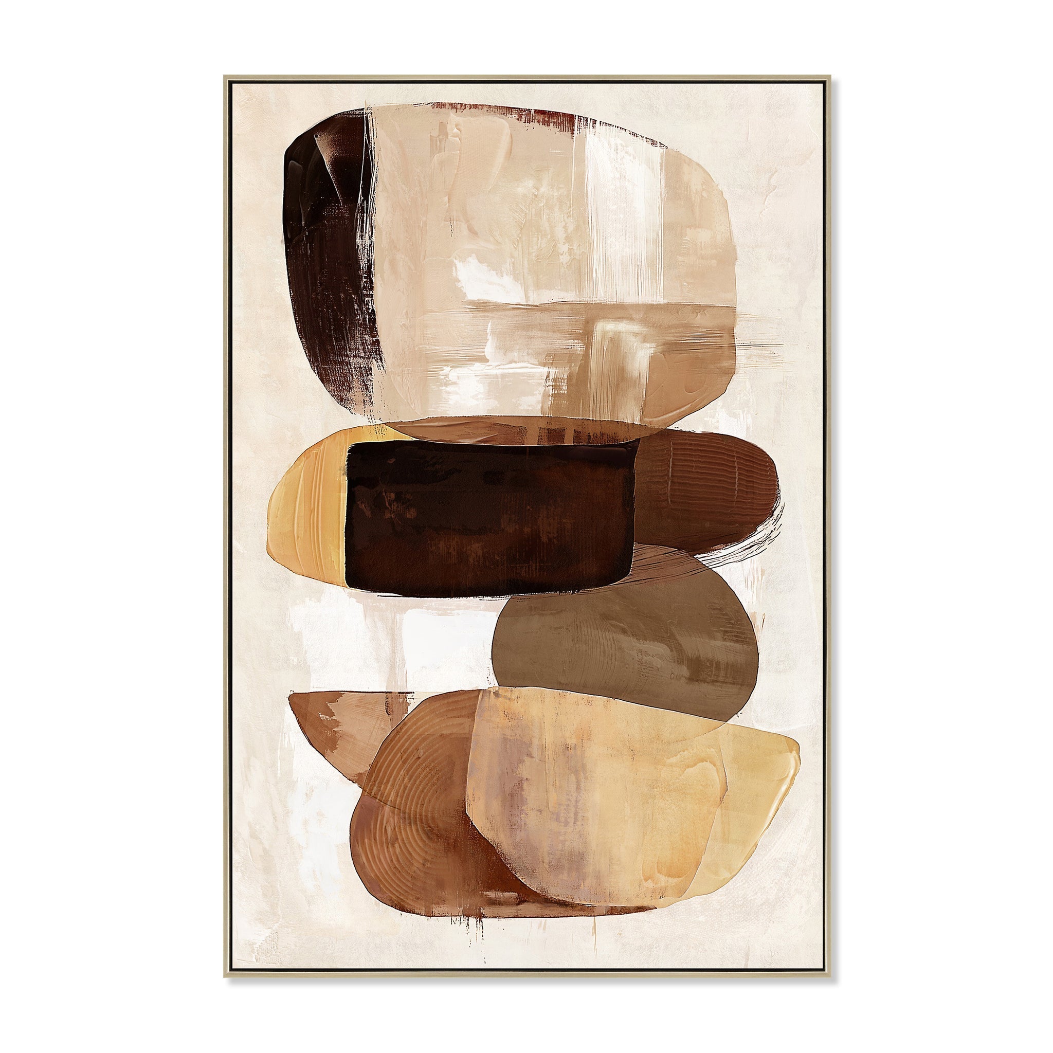 80 X 120CM Framed Canvas | Natural | Myka Home